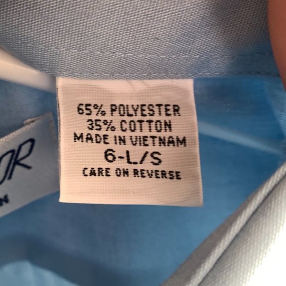 The Aviator By Van Heusen Light Blue Long Sleeve Dress Shirt NWT - Picture 5 of 7